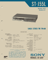 Sony ST-J55L - Service Manual 